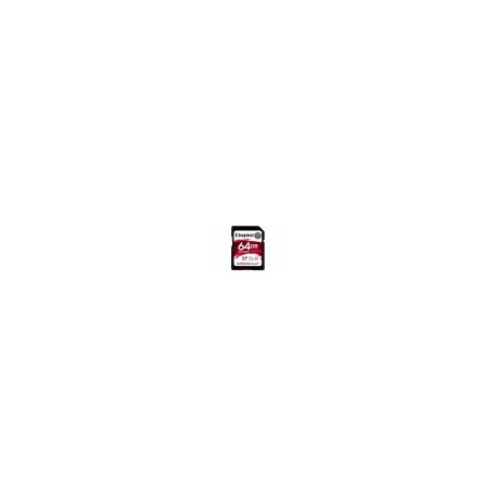 KINGSTON KINGSTON 64GB SDXC Canvas React 100R/80W CL10 UHS-I U3 V30
