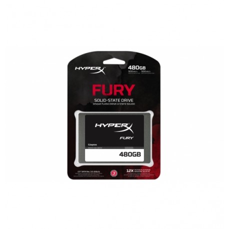 Disque SSD Kingston Sata 3 - HyperX Fury 480GB / 6GBps - 500/500Mo/s