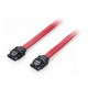 Equip Flachkabel SATA 6Gbps 1.00m m. Metallclip