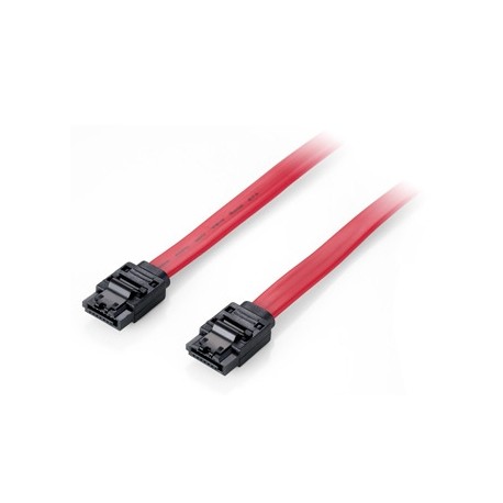 Equip Flachkabel SATA 6Gbps 1.00m m. Metallclip