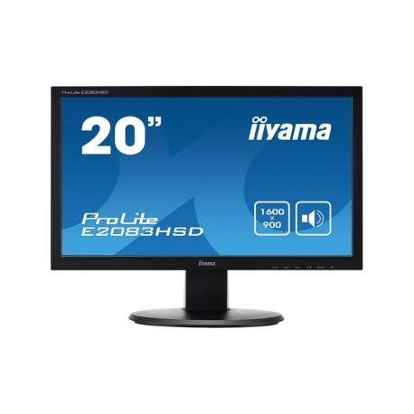 Moniteur iiyama E2083HSD-B1/20"WLCD LED DVI-D 5ms