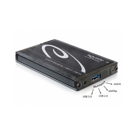 Delock USB 3.0 - 2,5" eSata for 6,3cm SATA HDDs, Alu
