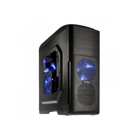 Boîtier Antec Gamer GX500 Window blue Midi Tower schwa retai