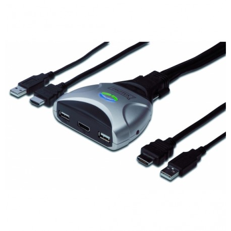 Mini KVM Switch 1 User 2 PCs HDMI