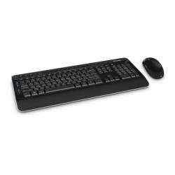 Clavier Microsoft WrlssDsktp3050 with AES USB Port Eng Intl Euro Hdwr CD