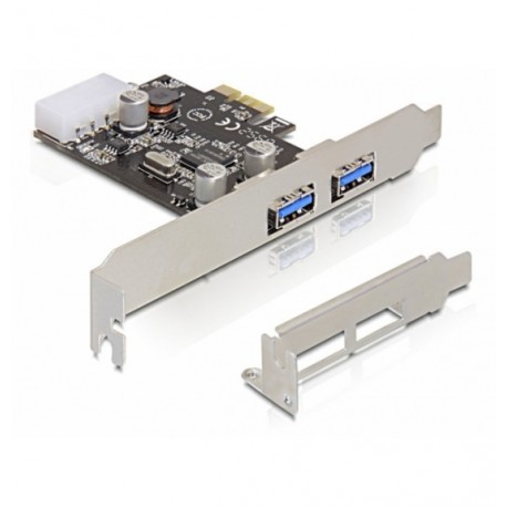 Controlleur Delock PCI Expr Card2x USB3.0 Ports extern retail