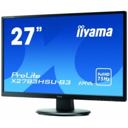 Moniteur Iiyama 27i WIDE LCD. 1920x1080 AMVA+. LED Bl. USB-Hub (2xOut).