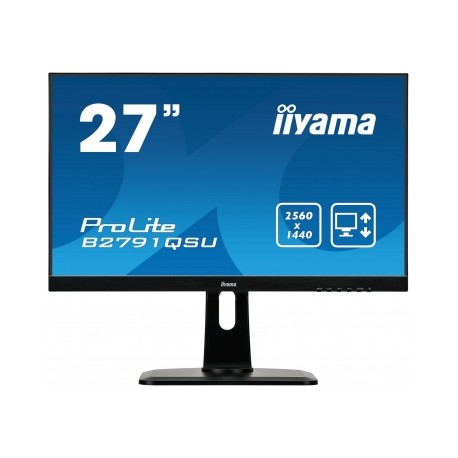Moniteur Iiyama 27i WIDE LCD. 2560 x 1440. WQHD TN panel. LED Bl. FreeSync. USB-Hub (2xOut). Height Adjust.