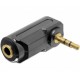 Audio Adapter3,5mm stereo -> 3,5mm stereo Bu/St 90