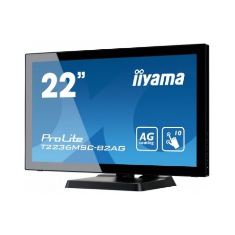 Moniteur Iiyama 22i LCD Proj Capac Bezel Free 10-PointsTouch. 1920 x 1080. AMVA LED Bl. Speakers. 