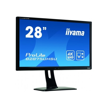 Moniteur Iiyama 28.0 Wide LCD. 3840x2160 4K UHD TN. LED Bl. FreeSync. USB-Hub. Height Adjust. (13cm).