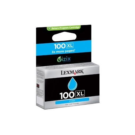Lexmark 100XL inktcartridge Cyan high capacity 600 Pages