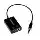 Black Stereo Splitter Adapter 3.5mm Male to 2x 3.5mm Femal