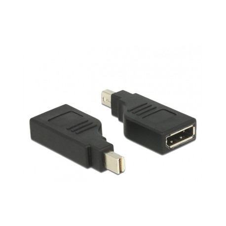 Delock Displayport Adaptermini DP - DP St/Bu 4K 90o sw