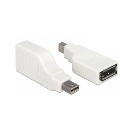 Delock DELOCK Adapter DP - DP St/Bu 90o 4K 60Hz weisz
