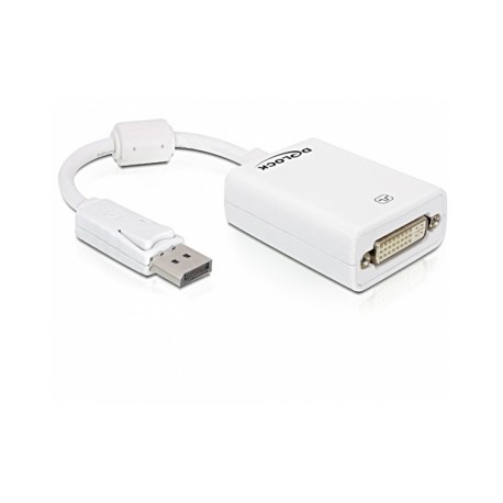 Delock AdapterDisplayport - DVI(24+5) St/Bu weisz