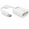 Delock AdapterDisplayport - DVI(24+5) St/Bu weisz