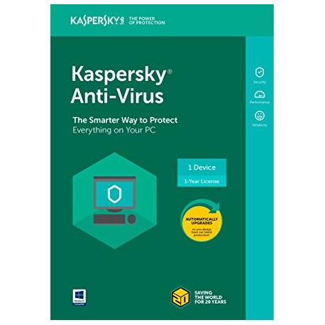 Kaspersky anti-virus 1 utilisateur 1 ans