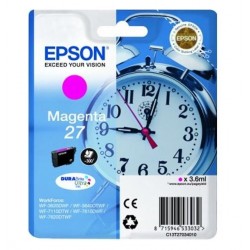 Epson 27 cartouche d encre Magenta capacité standard 3.6ml 350 pages blister sans alarme - DURABrite ultra encre - Epson