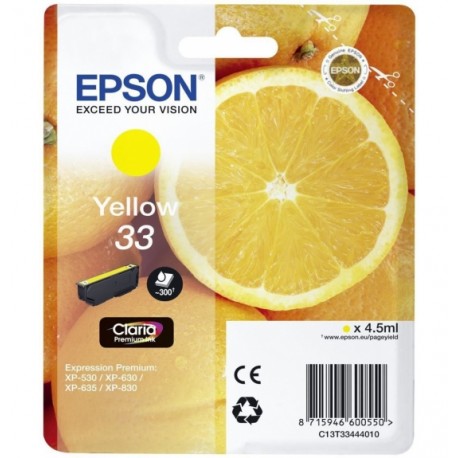 Epson Cartouche Oranges Encre Claria Premium Jaune - Epson