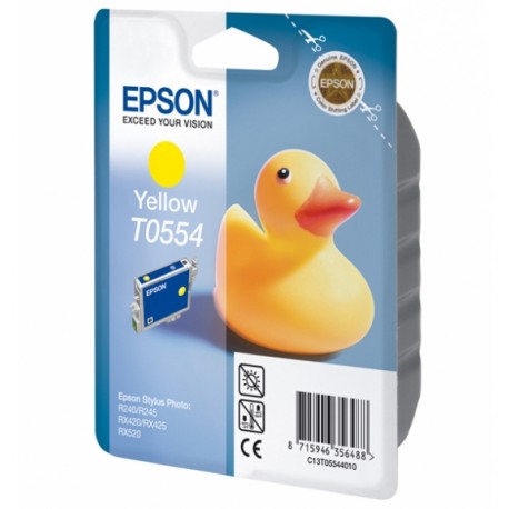 Epson T0554 inktcartridge Yellow standard capacity 8ml 290 Pages Blister - Epson