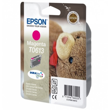 Epson T0613 inktcartridge Magenta standard capacity 8ml 250 Pages Blister - Epson