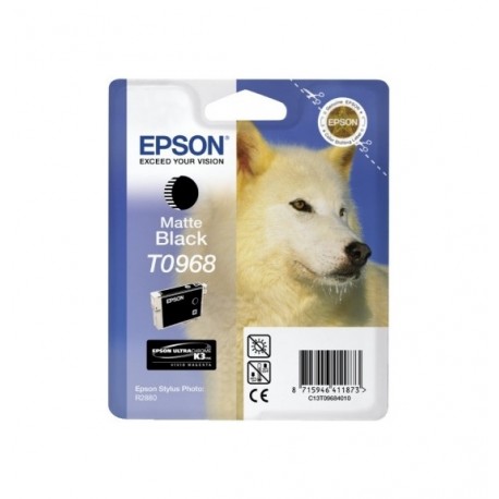 Epson T0968 inktcartridge Mat Black standard capacity 11.4ml Blister - Epson