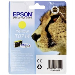 Epson T0714 cartouche dencre jaune capacité standard 5.5ml RF-AM blister - Epson