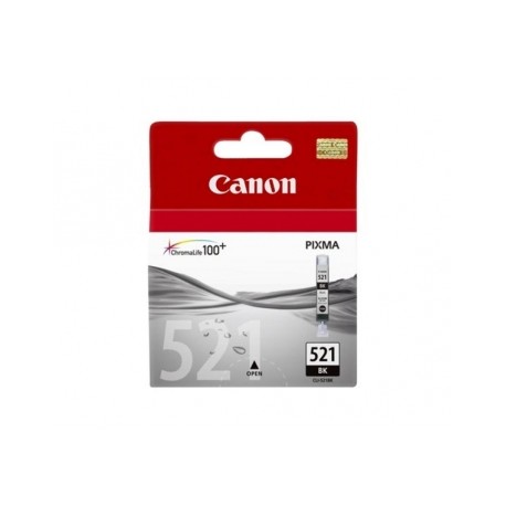 Canon Black Ink Cartridge CLI-521 BK BL w/Sec - Canon