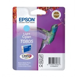 Epson T0805 inktcartridge licht Cyan standard capacity 7.4ml 350 pages Blister - Epson