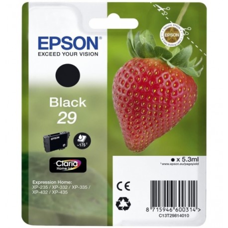 Epson Cartouche Fraise Encre Claria Home Noir - Epson
