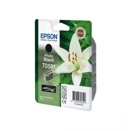 Epson T0591 inktcartridge foto Black standard capacity 13ml Blister - Epson