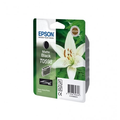 Epson T0598 inktcartridge Mat Black standard capacity 13ml Blister - Epson