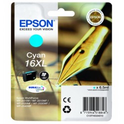 Epson 16XL cartouche dencre cyan haute capacité 6.5ml 450 pages blister sans alarme - Epson