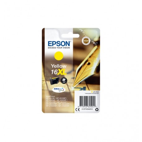 Epson 16XL cartouche dencre jaune haute capacité 6.5ml 450 pages blister sans alarme - Epson