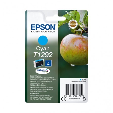 Epson T1292 cartouche d encre cyan haute capacité 7ml blister sans alarme - Epson