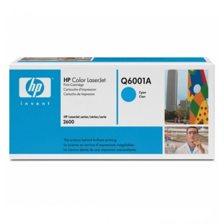 HP Q6001A 124A Cyan Toner Cartridge - HP