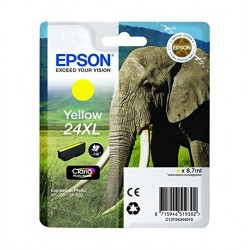 Epson 24XL cartouche dencre jaune haute capacité 8.7ml 740 pages blister sans alarme - Epson