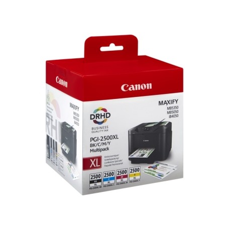 Canon PGI-2500XL BK/C/M/Y MULTI SECValue Pck (BLK & Col Cartr) - Canon