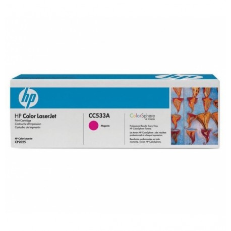 HP CC533A 304A Magenta Toner Cartridge for Color LaserJet CP2025 - HP