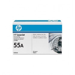 HP CE255A 55A Black Toner Cartridge - HP