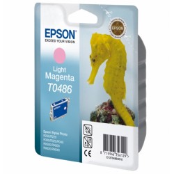 Epson T0486 inktcartridge licht Magenta standard capacity 13ml 430 Pages Blister - Epson