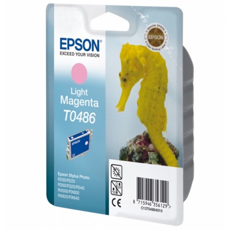 Epson T0486 inktcartridge licht Magenta standard capacity 13ml 430 Pages Blister - Epson