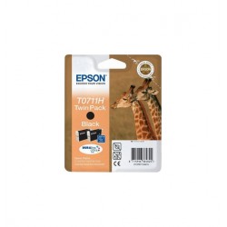 Epson INK Cartridge T0711 TWIN PACK Black HC - Epson