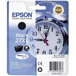 Epson 27XL cartouche d encre noir haute capacité 17.7ml 1.100 pages blister sans alarme - DURABrite ultra encre - Epson