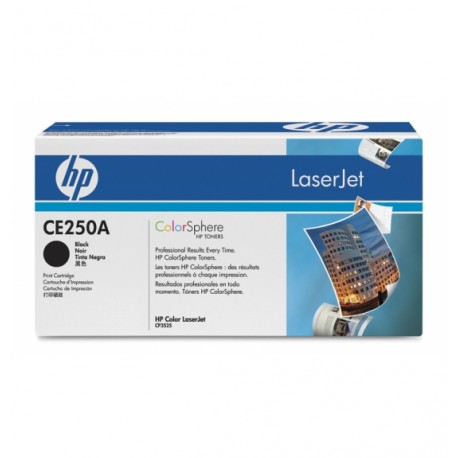 HP CE250A 504A Black Toner Cartridge - HP