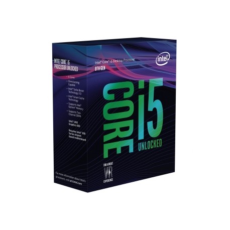 Processeur Intel s1151 8xxx - 6 Core i5 8600K - 9MB Cache - 3.6GHz / 4.3Ghz