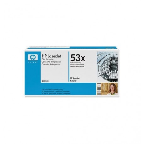 HP Q7553X 53X Black High Yield Toner Cartridge - HP