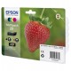 Epson Multipack Fraise Encre Claria Home Noir Cyan Magenta Jaune (Blister sans alarme) - Epson