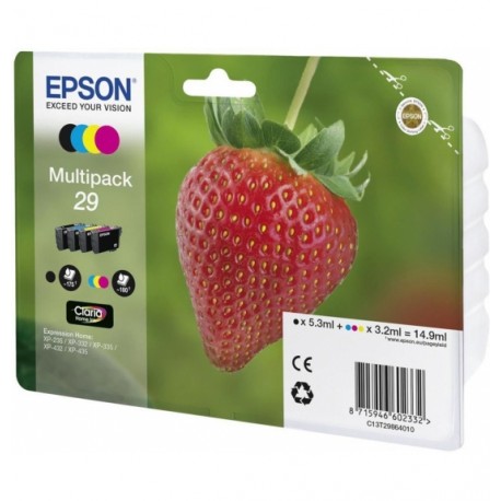 Epson Multipack Fraise - Encre Claria Home Noir Cyan Magenta Jaune - Epson